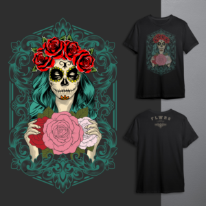 T-Shirt-Design von fusion88 für FLWRS Clothing Inc. | Design #27585821