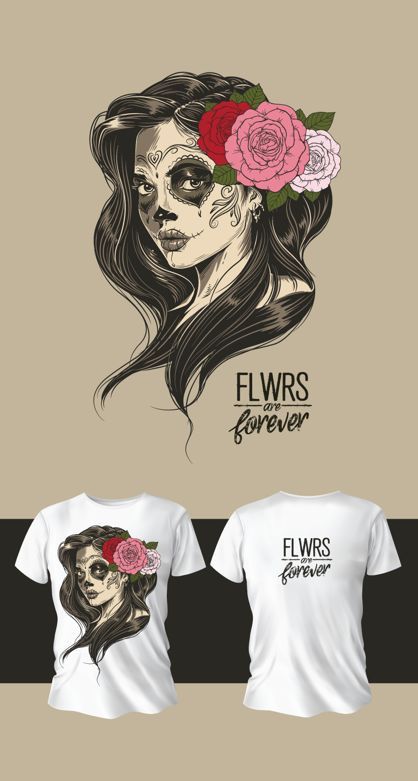 T-shirt Design by ally designs for FLWRS Clothing Inc. | Design #27633464
