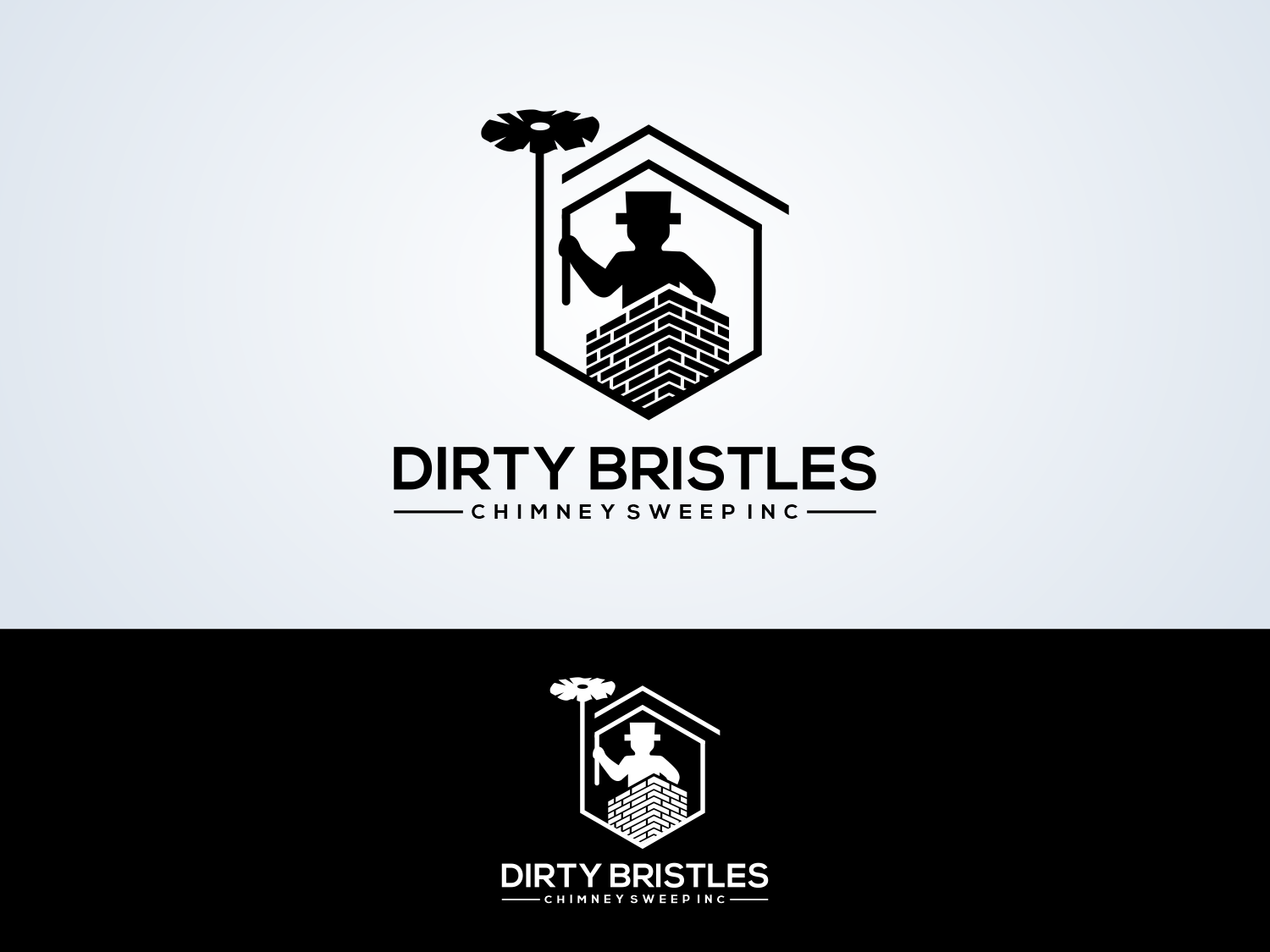 Logo Design by zilong graphic for Dirty Bristles Chimney Sweep Inc | Design #27567160
