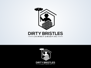 Logo Design by zilong graphic for Dirty Bristles Chimney Sweep Inc | Design: #27567160