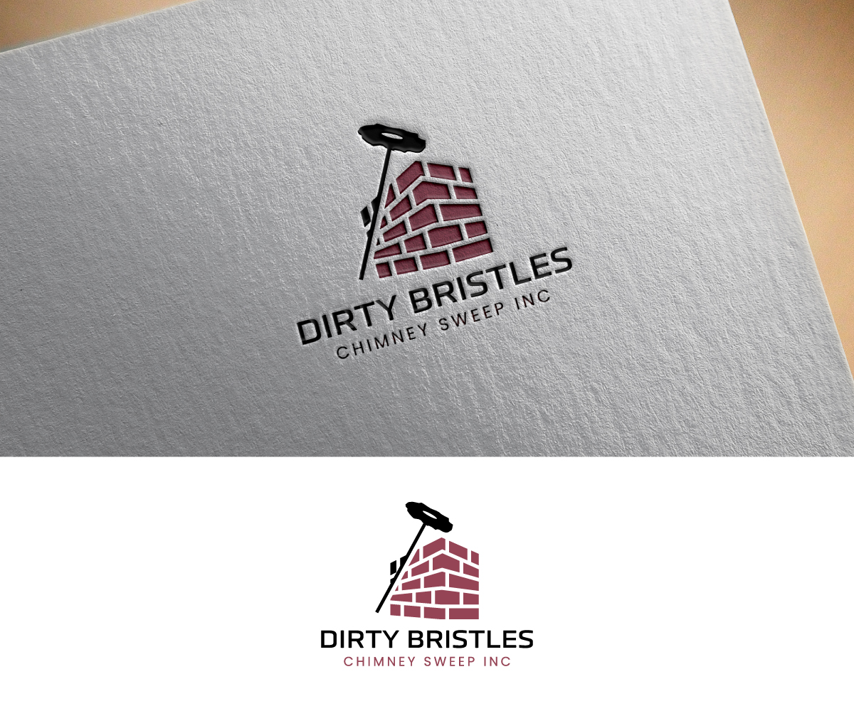 Logo Design by BlissBoy..! for Dirty Bristles Chimney Sweep Inc | Design: #27597431