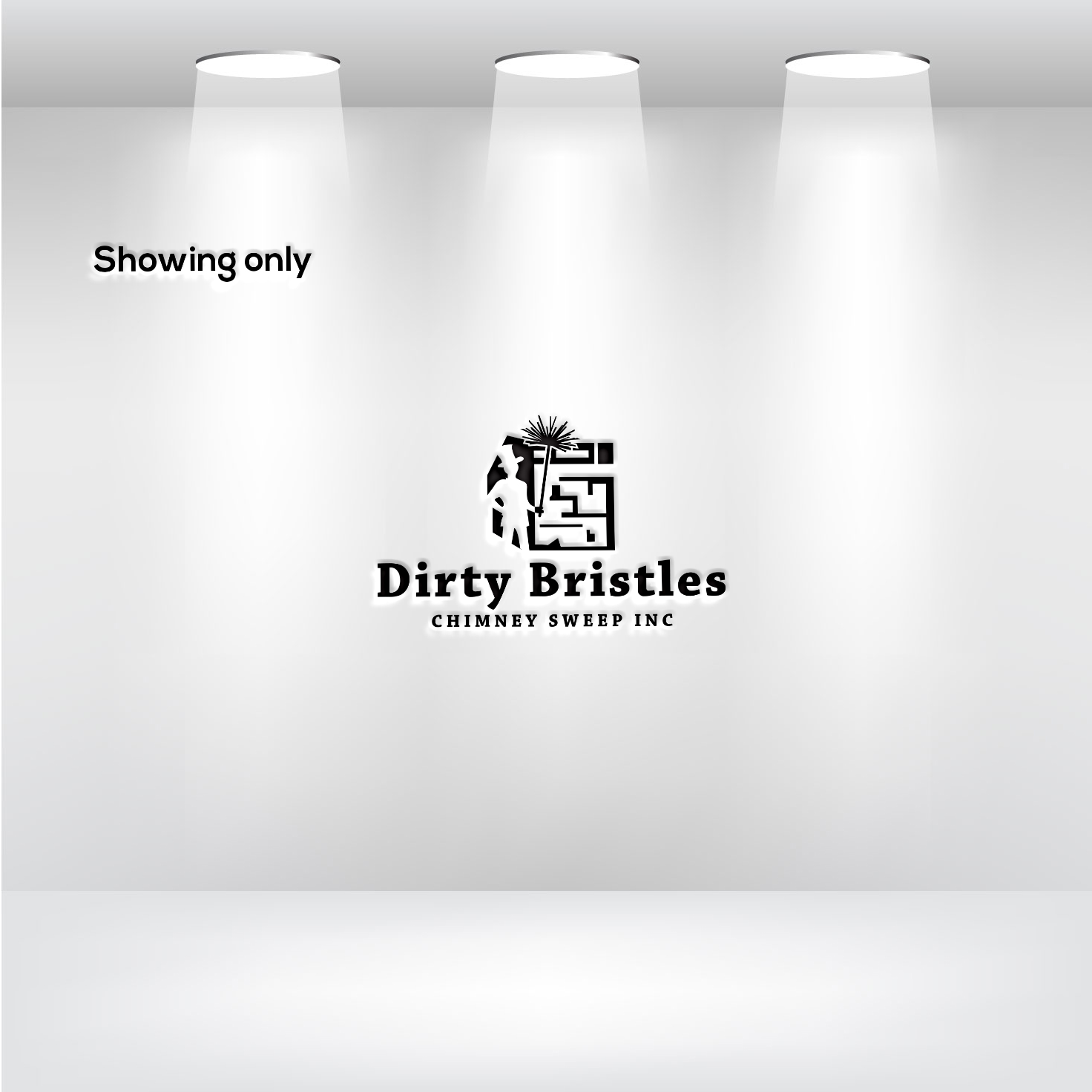 Logo Design by RRR Design for Dirty Bristles Chimney Sweep Inc | Design #27570760