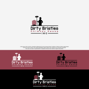 Logo Design by QILLASOFT-Design for Dirty Bristles Chimney Sweep Inc | Design: #27589299