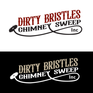 Logo Design by Fendr for Dirty Bristles Chimney Sweep Inc | Design: #27598836