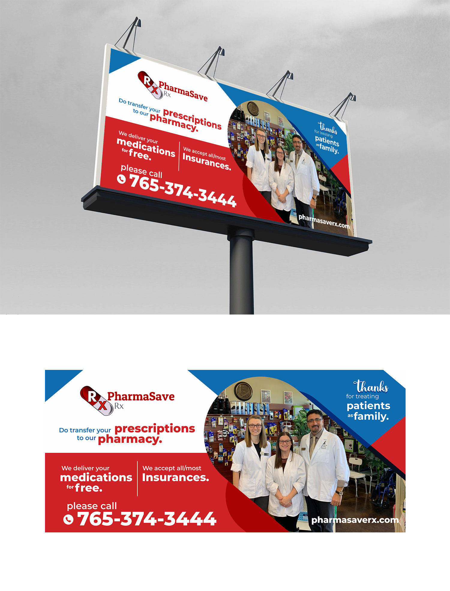 Design de Panneau par ecorokerz pour PharmaSave Rx | Design #27574210