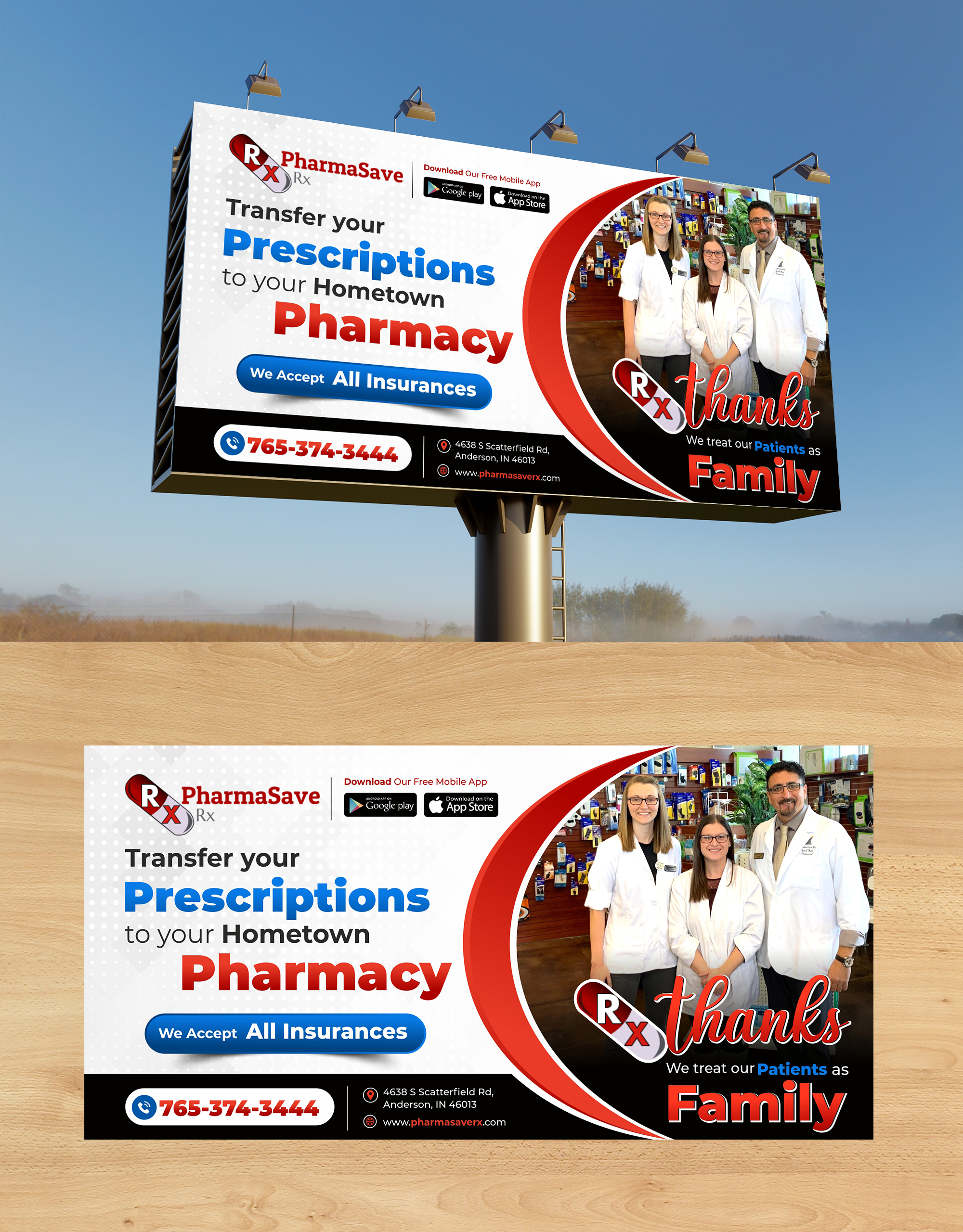 Werbetafel-Design von ecorokerz für PharmaSave Rx | Design #27575804