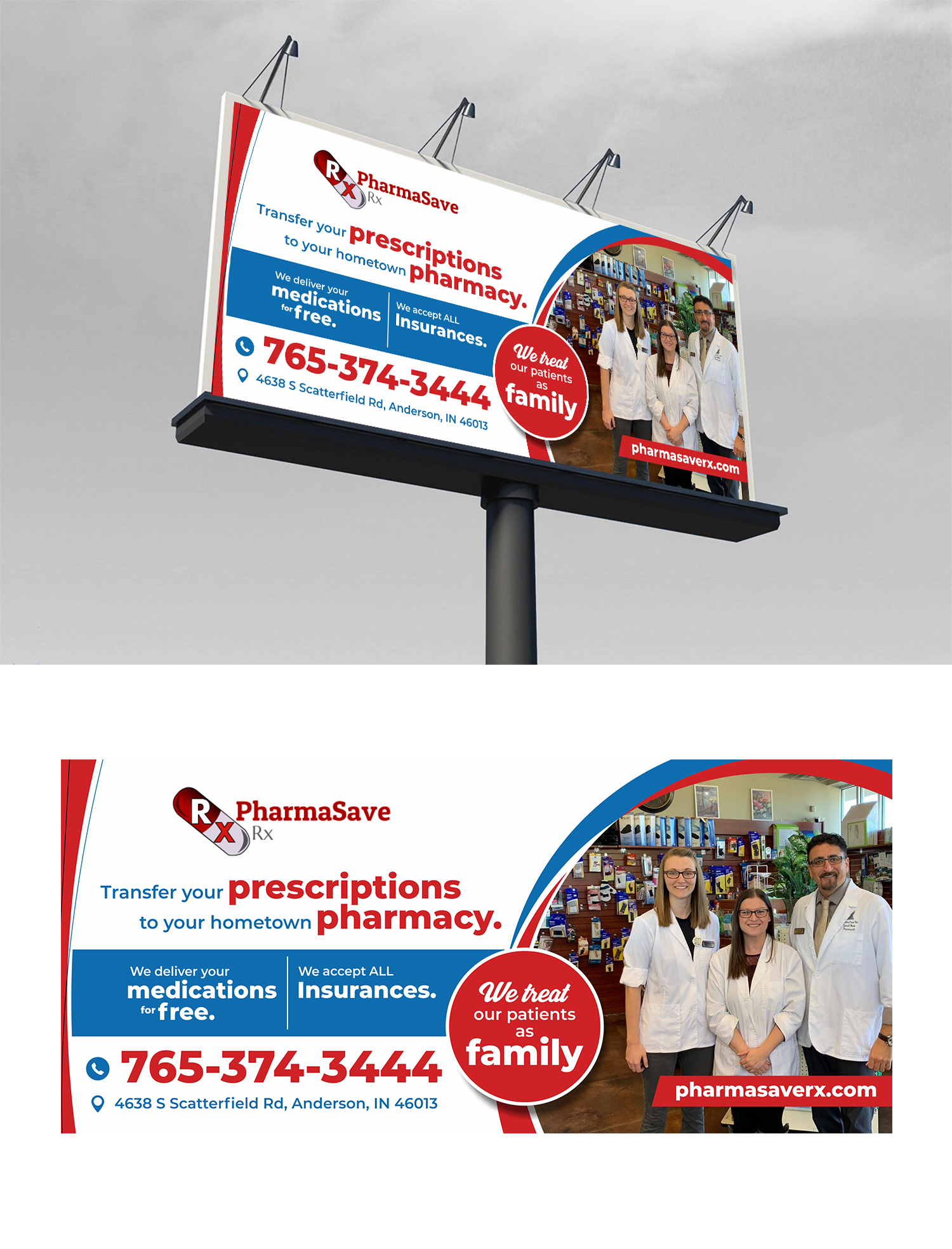 Werbetafel-Design von ecorokerz für PharmaSave Rx | Design #27578138