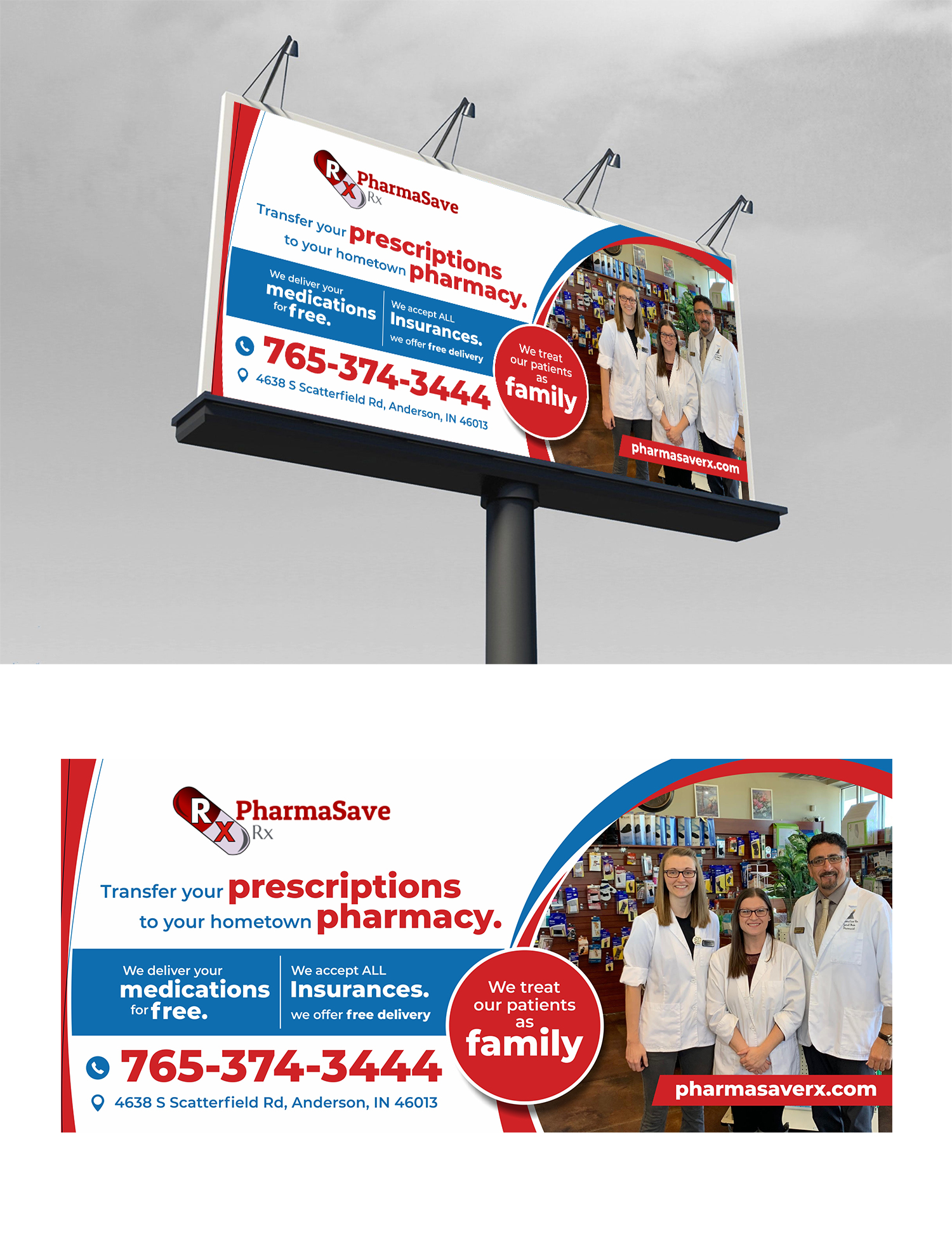 Billboard Design by ecorokerz for PharmaSave Rx | Design #27578169