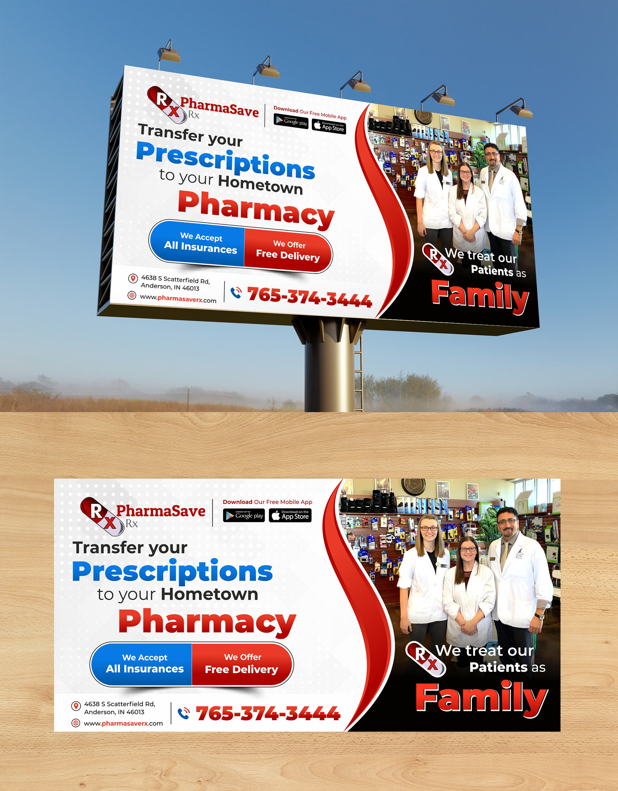 Billboard Design by ecorokerz for PharmaSave Rx | Design #27578500