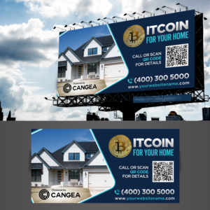 Billboard design - We buy homes for Bitcoin and Cash | Design de Panneau par Designers Hub