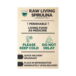 Sticker Design by Lezette_G for Raw Living Spirulina | Design: #27569958