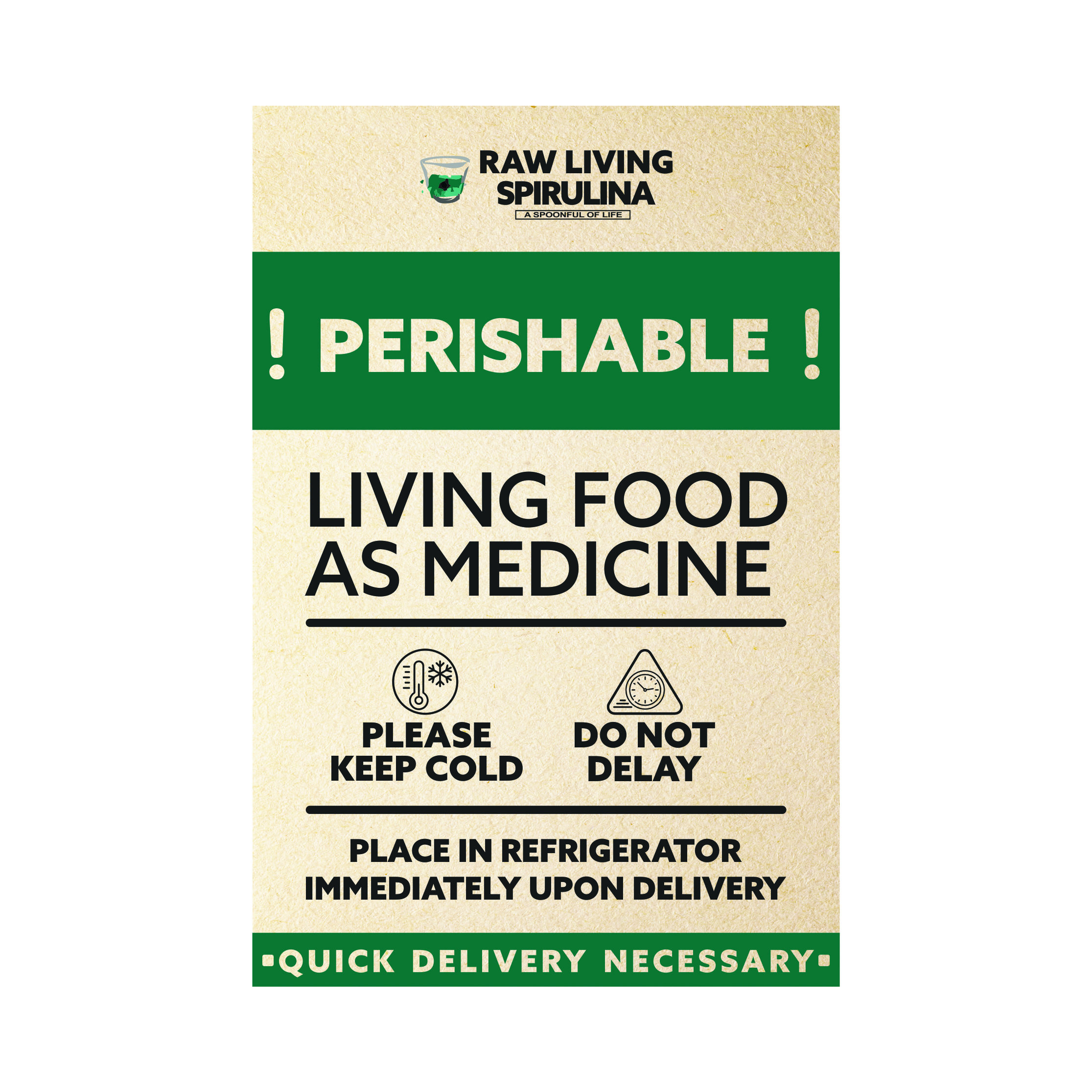 Sticker Design by Lezette_G for Raw Living Spirulina | Design #27570645
