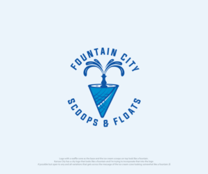 FOUNTAIN CITY SCOOPS & FLOATS | Diseño de Logo por ecorokerz