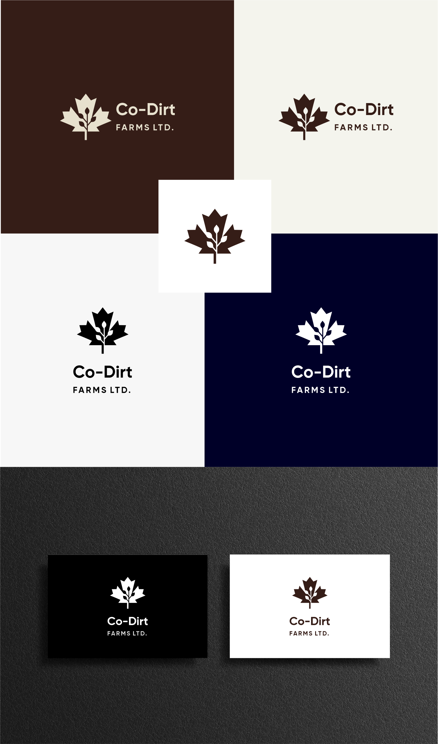 Logo Design by Omee for Co-Dirt Farms Ltd | Design #27589484