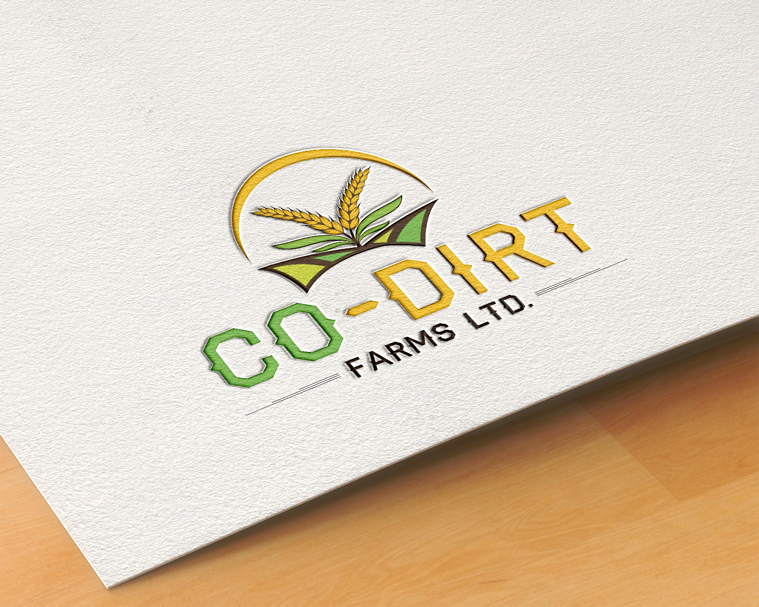 Logo Design by Deziners Zone for Co-Dirt Farms Ltd | Design #27573784