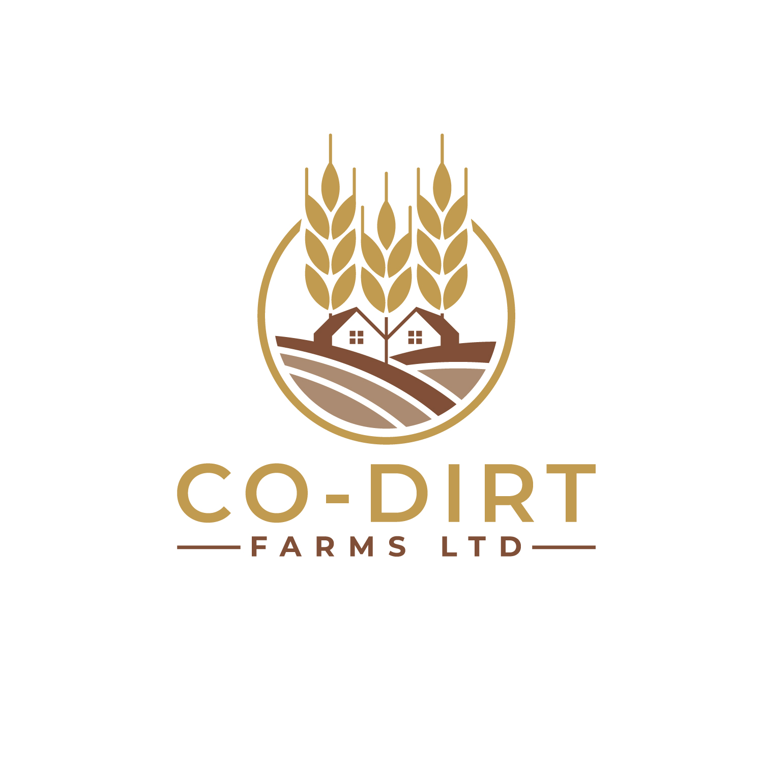 Logo Design by Dream Logo Design for Co-Dirt Farms Ltd | Design #27575761