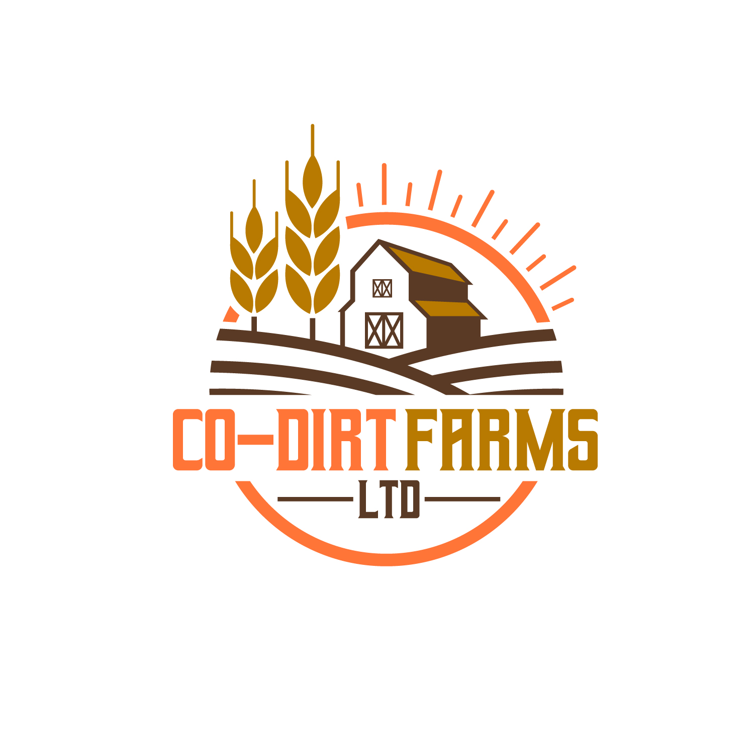 Logo Design by Dream Logo Design for Co-Dirt Farms Ltd | Design #27575762