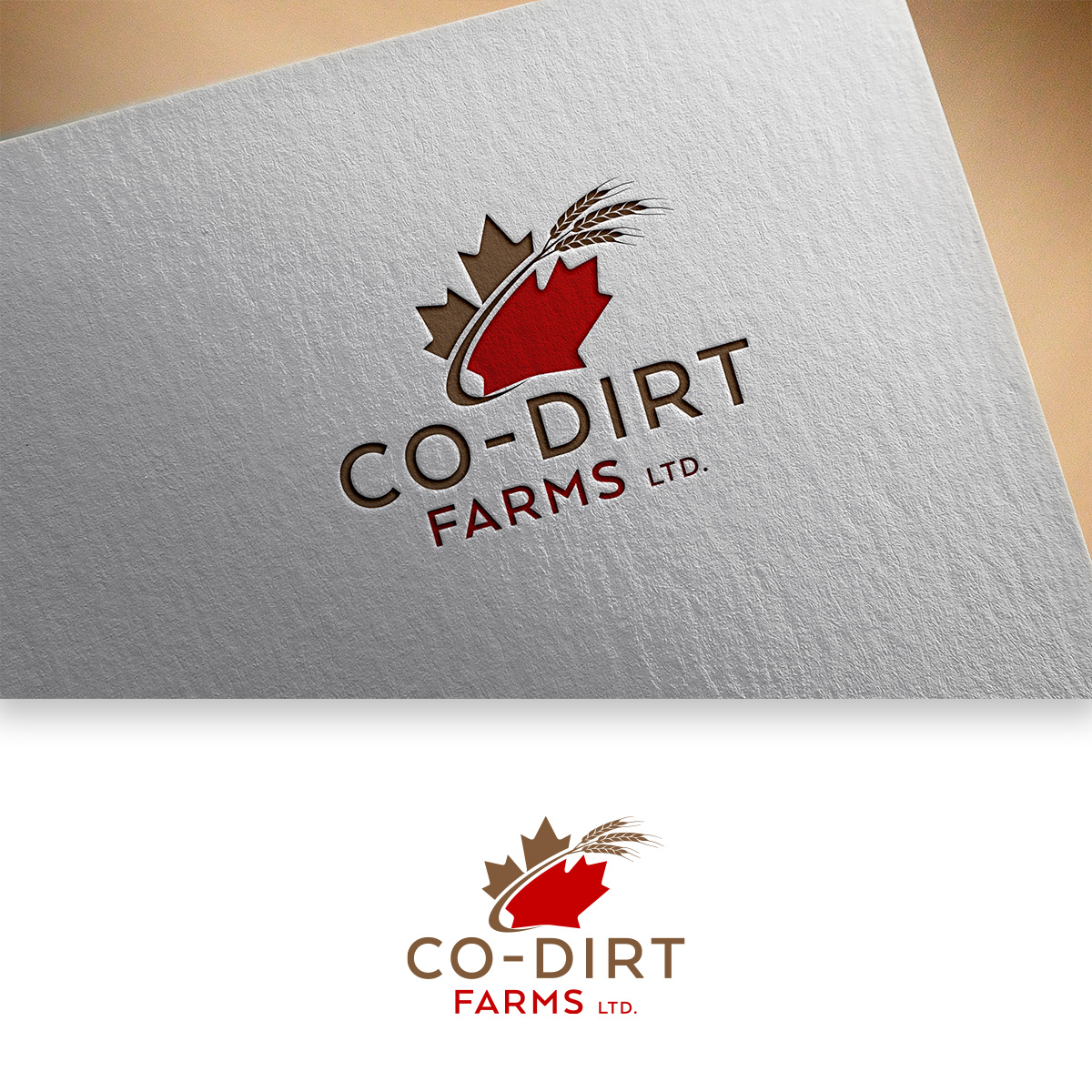 Logo Design by DesignDUO for Co-Dirt Farms Ltd | Design #27596759