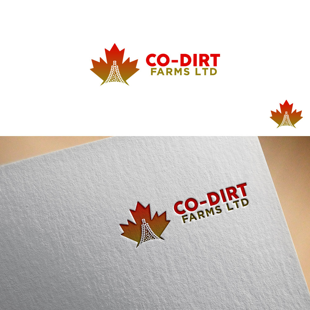 Logo Design by Trident for Co-Dirt Farms Ltd | Design #27591022