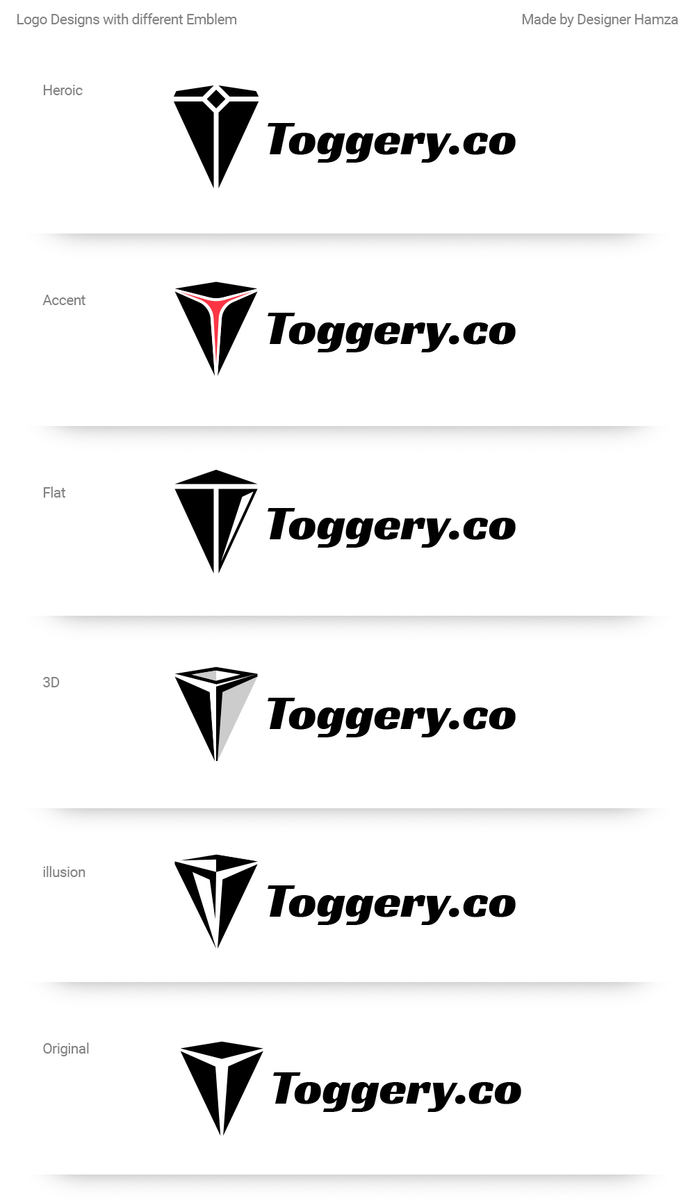 Design de Logo par Designer Hamza pour Toggery.co | Design #27576741