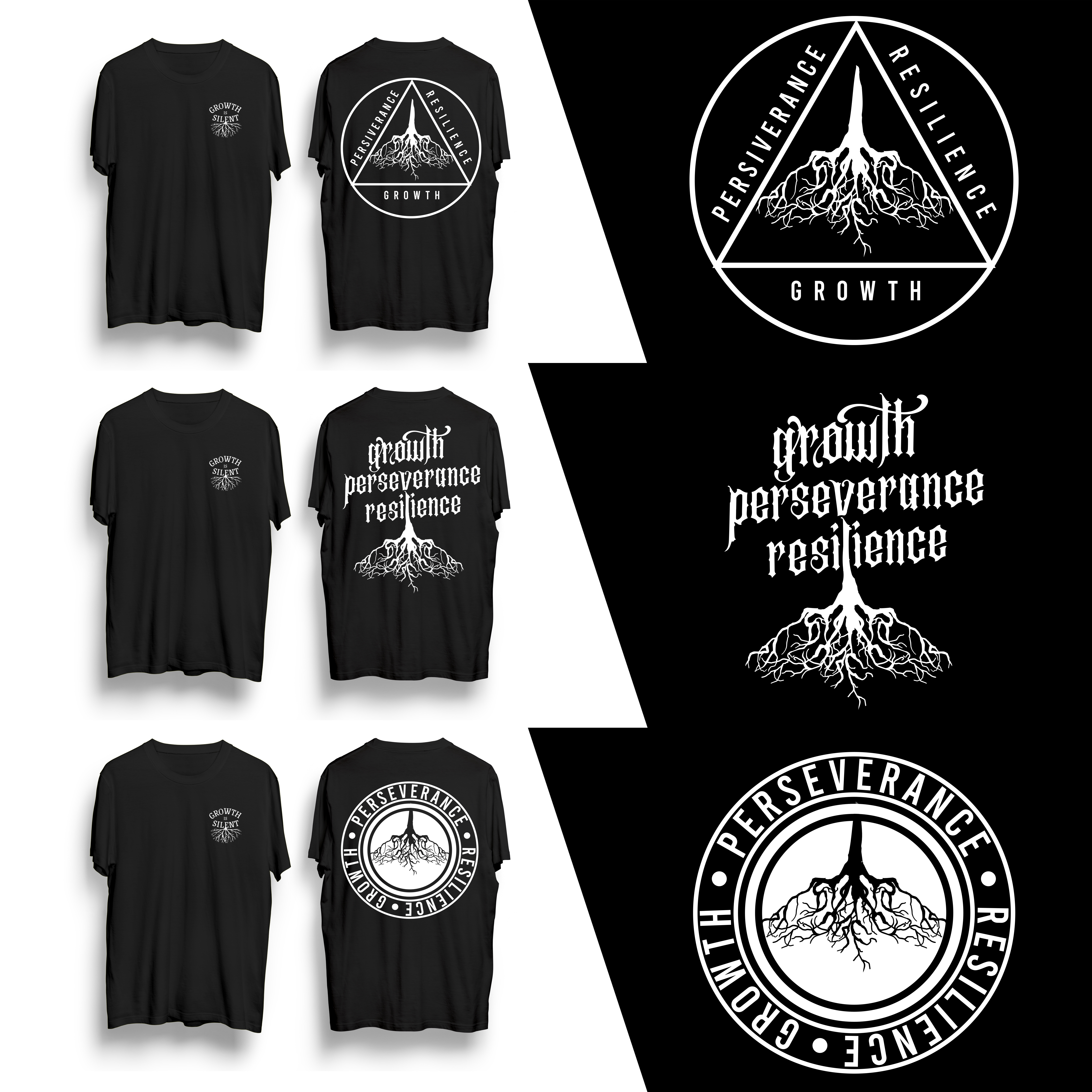 T-shirt Design by Superleggera for Silent Roots | Design #27588891