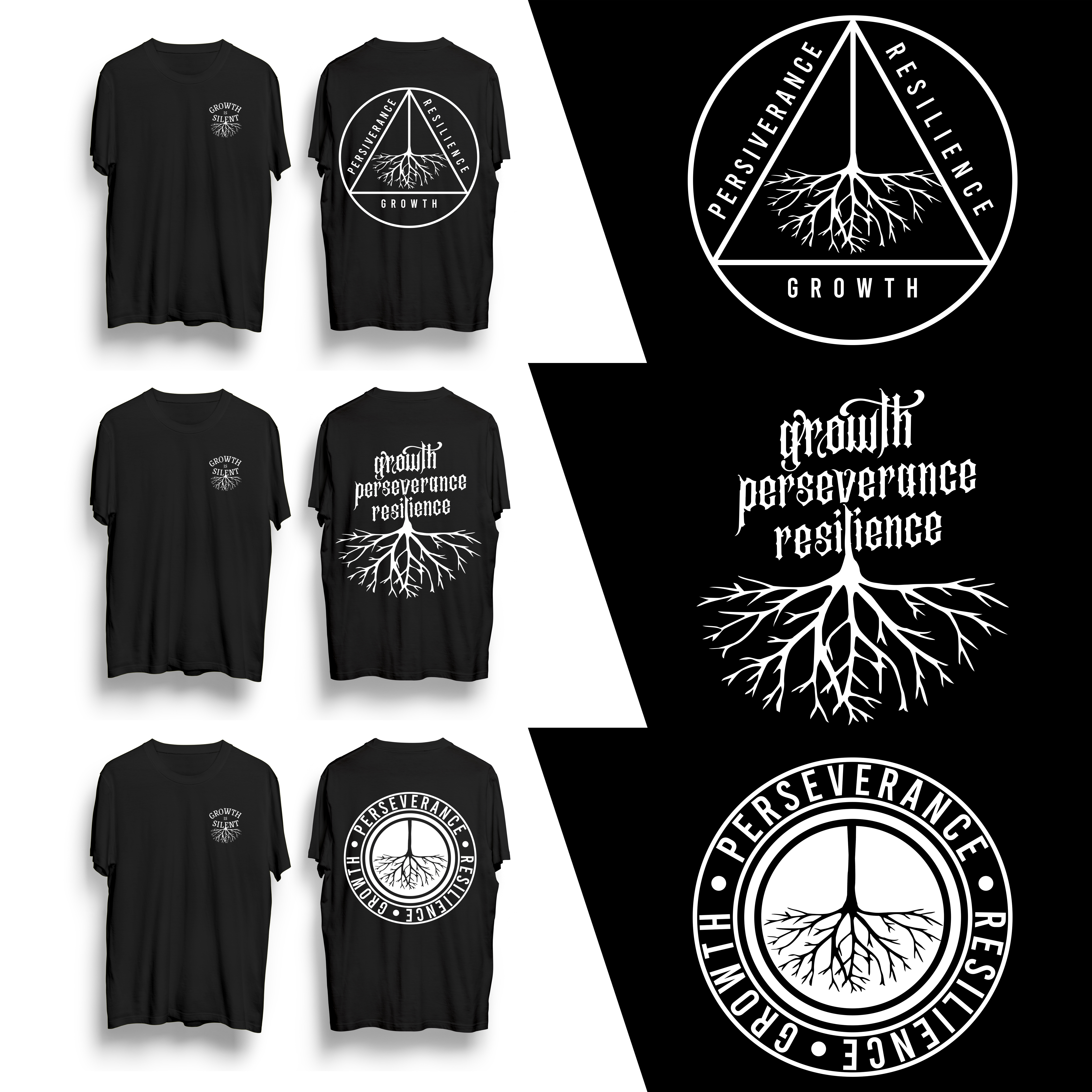 T-shirt Design by Superleggera for Silent Roots | Design #27593833