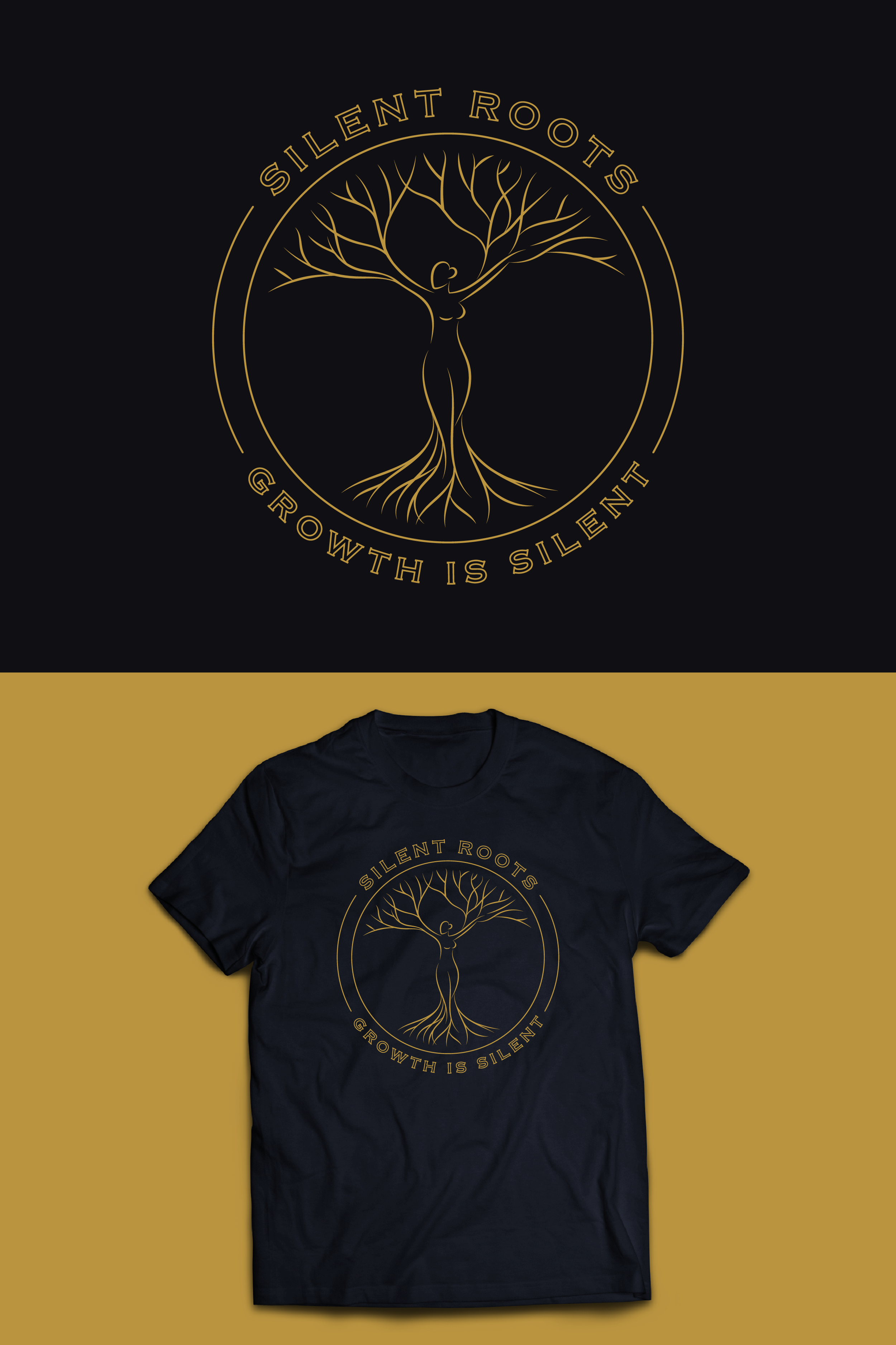 T-shirt Design by mithunpopey for Silent Roots | Design #27583800