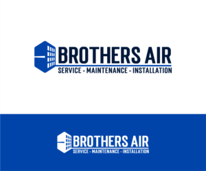 Brothers air. Service, maintenance, and installation. | Logo Design by Patria Creative