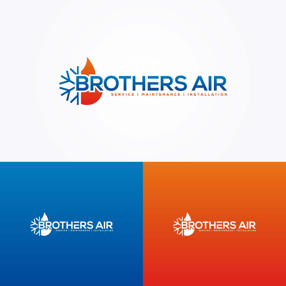 Logo Design by AlphabetZero.co.uk for Brothers air | Design #27608693