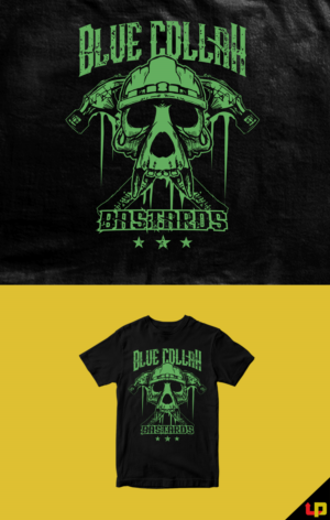 Blue Collah Bastards | T-Shirt-Design von Uprinteez