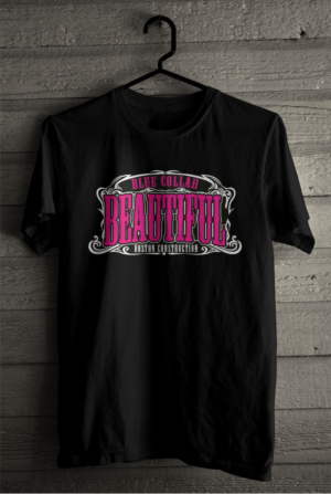 Blue Collah Beautiful | T-shirt Design by SATHIRA