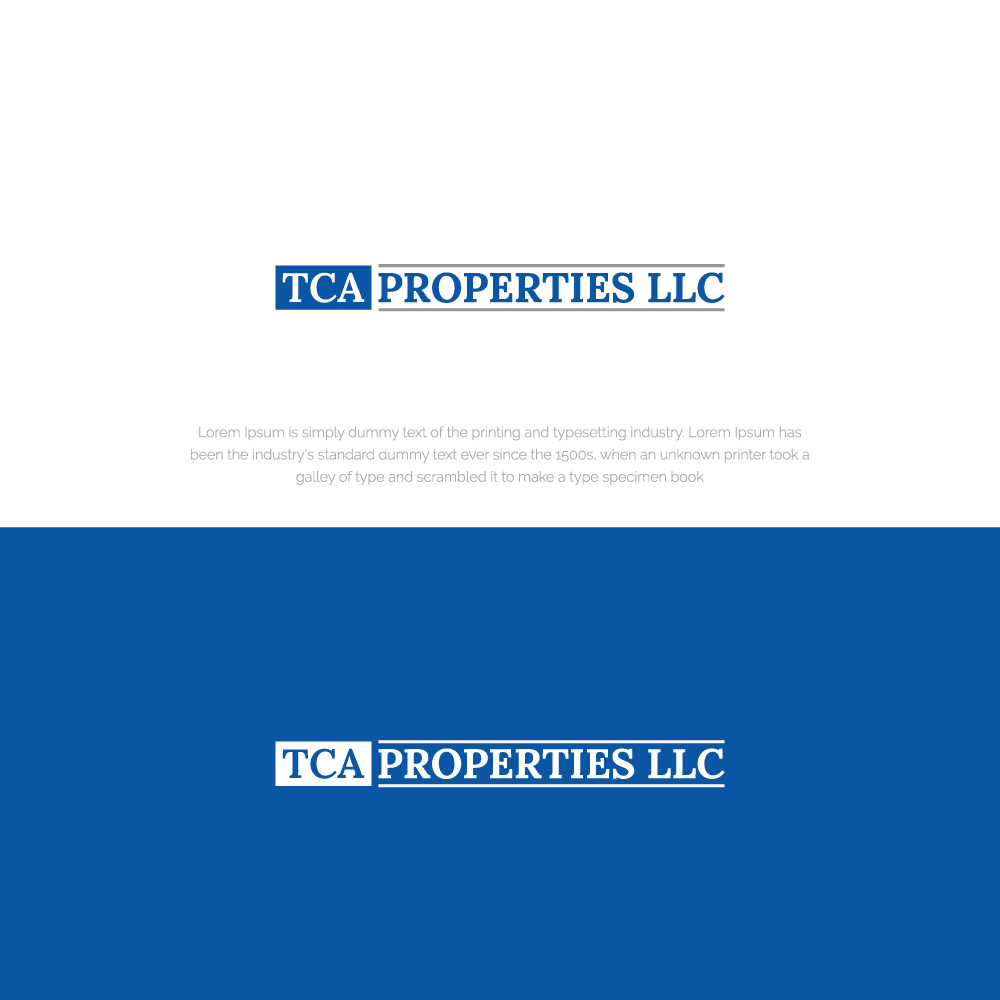 Professional, Serious, commercial and industrial property developers Logo Design for TCA