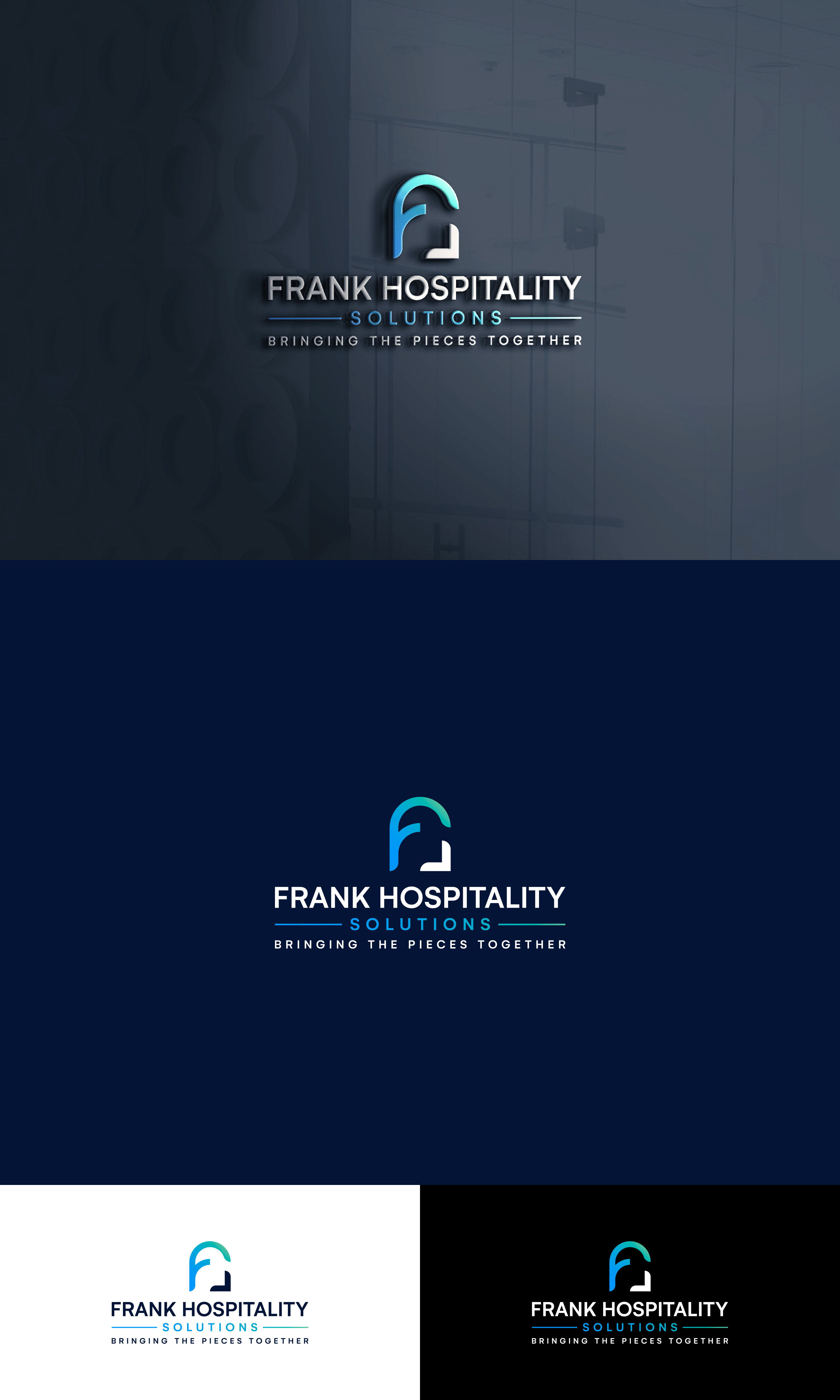Logo Design by Ally Mac for Frank Hospitality Solutions | Design #27616768