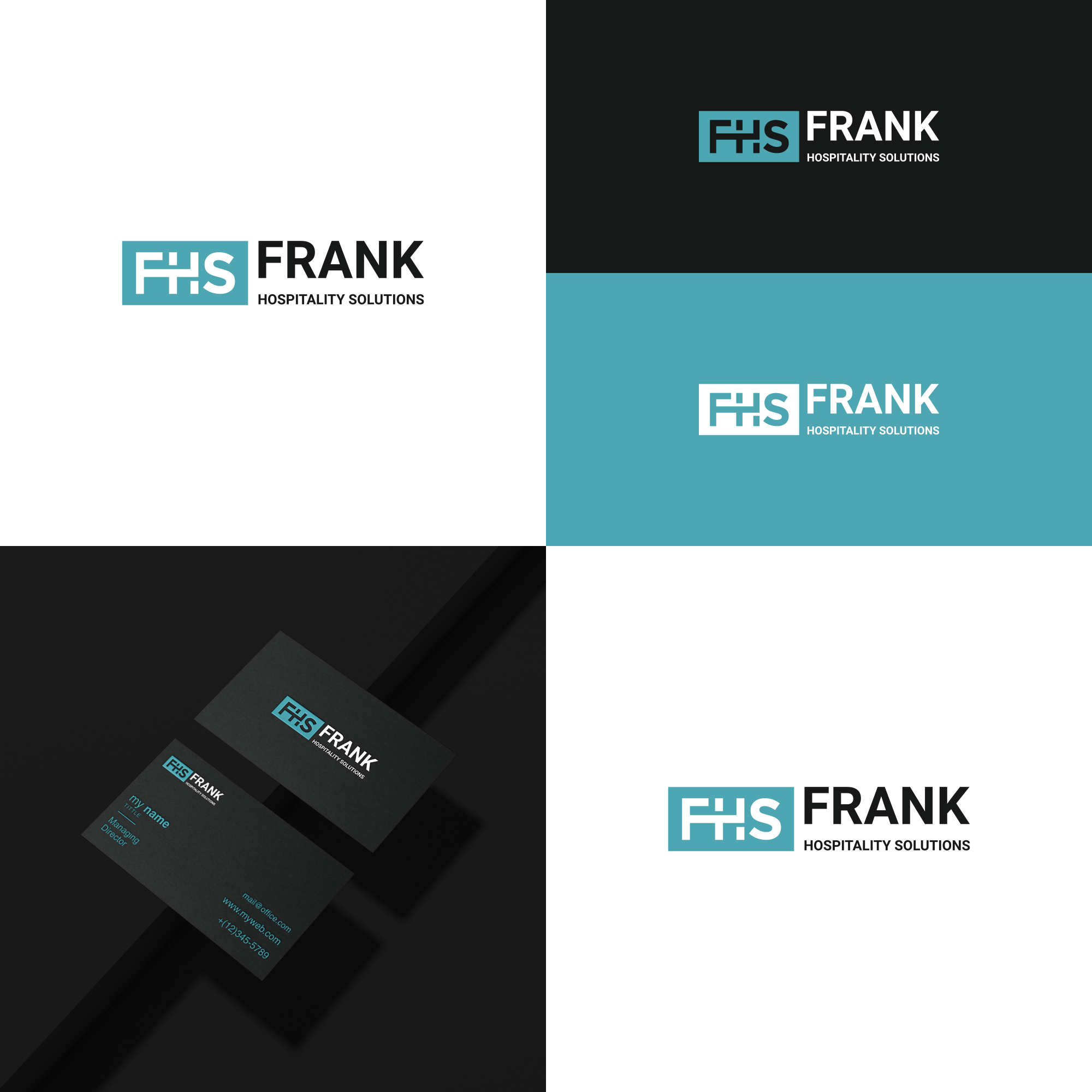 Logo Design by MugiBerkah for Frank Hospitality Solutions | Design #27710591