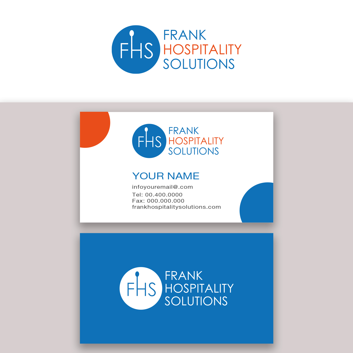 Logo Design by MG.graphics for Frank Hospitality Solutions | Design #27711298