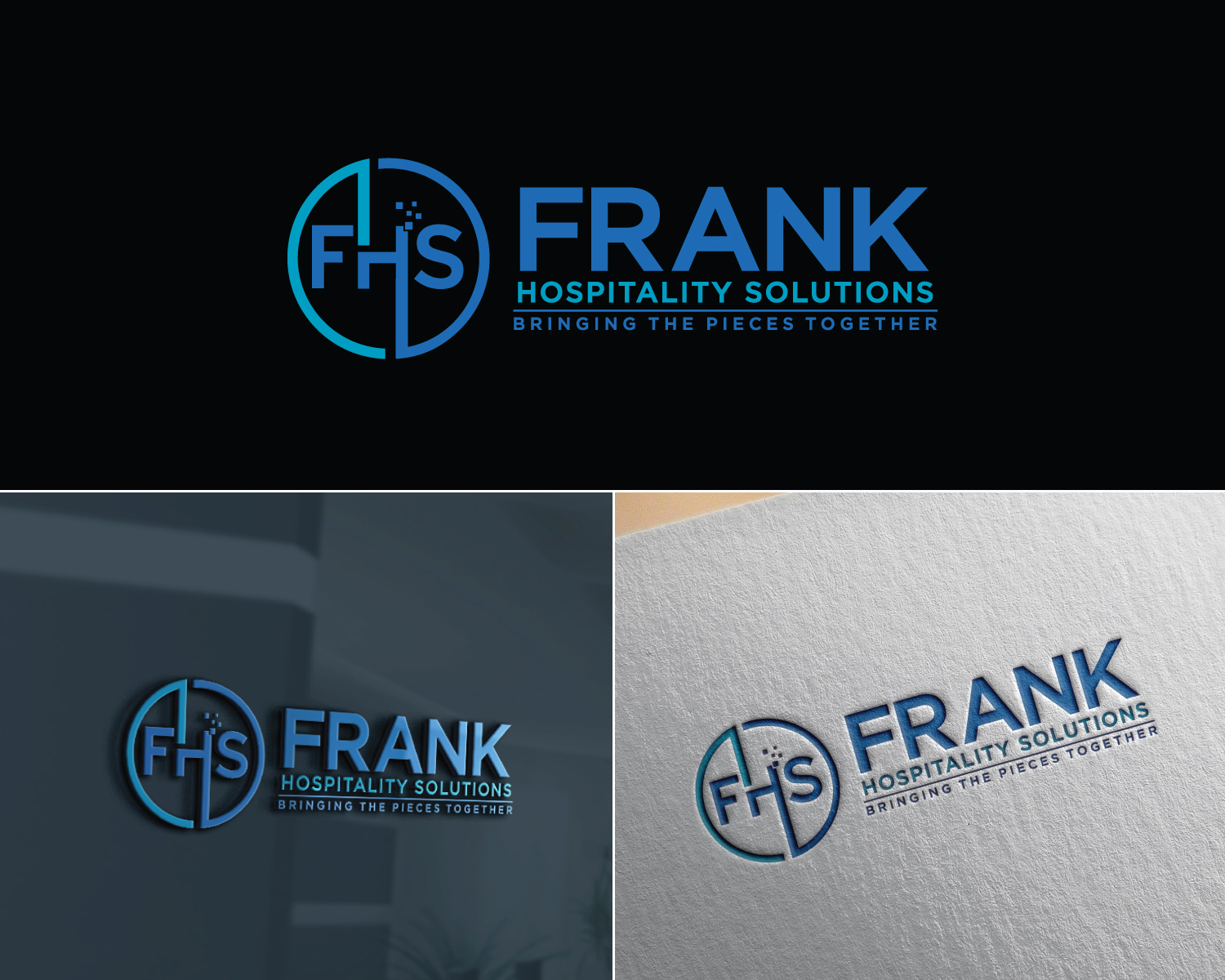 Logo Design by Atec for Frank Hospitality Solutions | Design #27587386