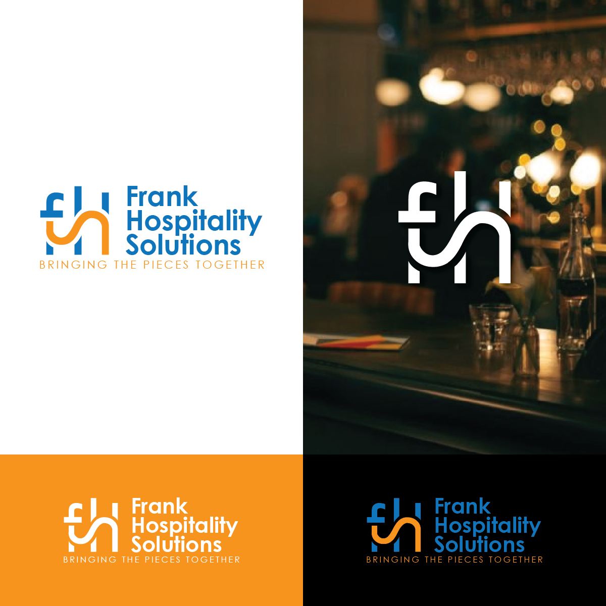 Logo Design by Magic of Art for Frank Hospitality Solutions | Design #27593487