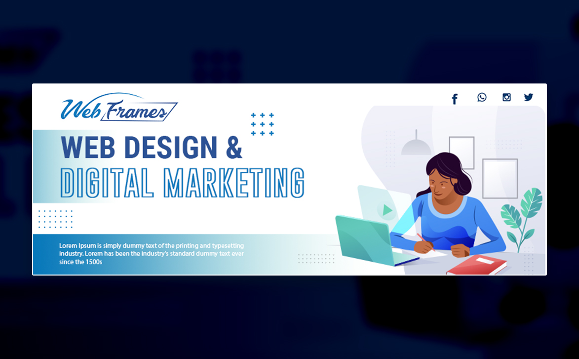 Facebook Design by Sadia Shaky for WebFrames | Design #27599279