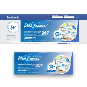 Facebook-Design von debdesign für WebFrames | Design: #27632416