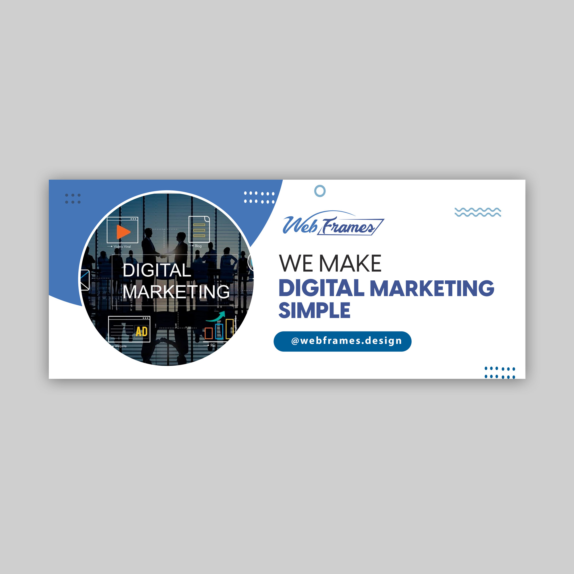 Facebook Design by debdesign for WebFrames | Design #27633877