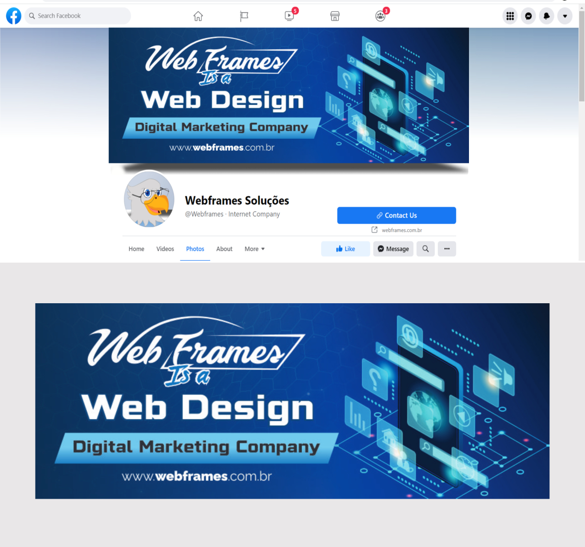 Facebook Design by ecorokerz for WebFrames | Design #27591930
