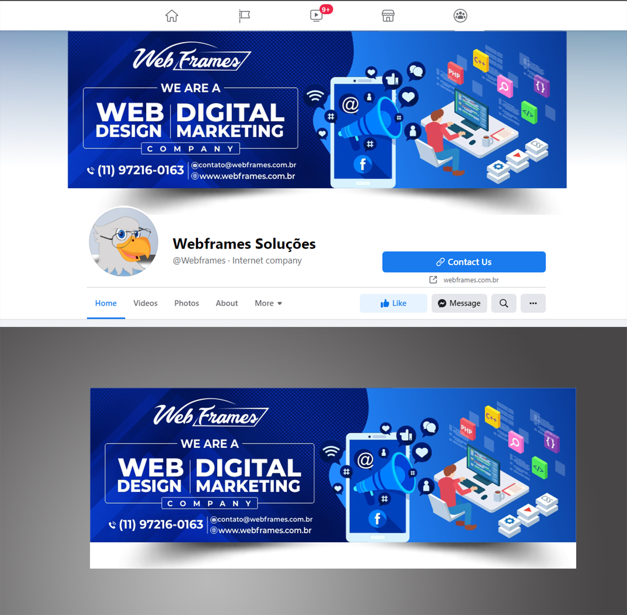 Facebook Design by ecorokerz for WebFrames | Design #27592693