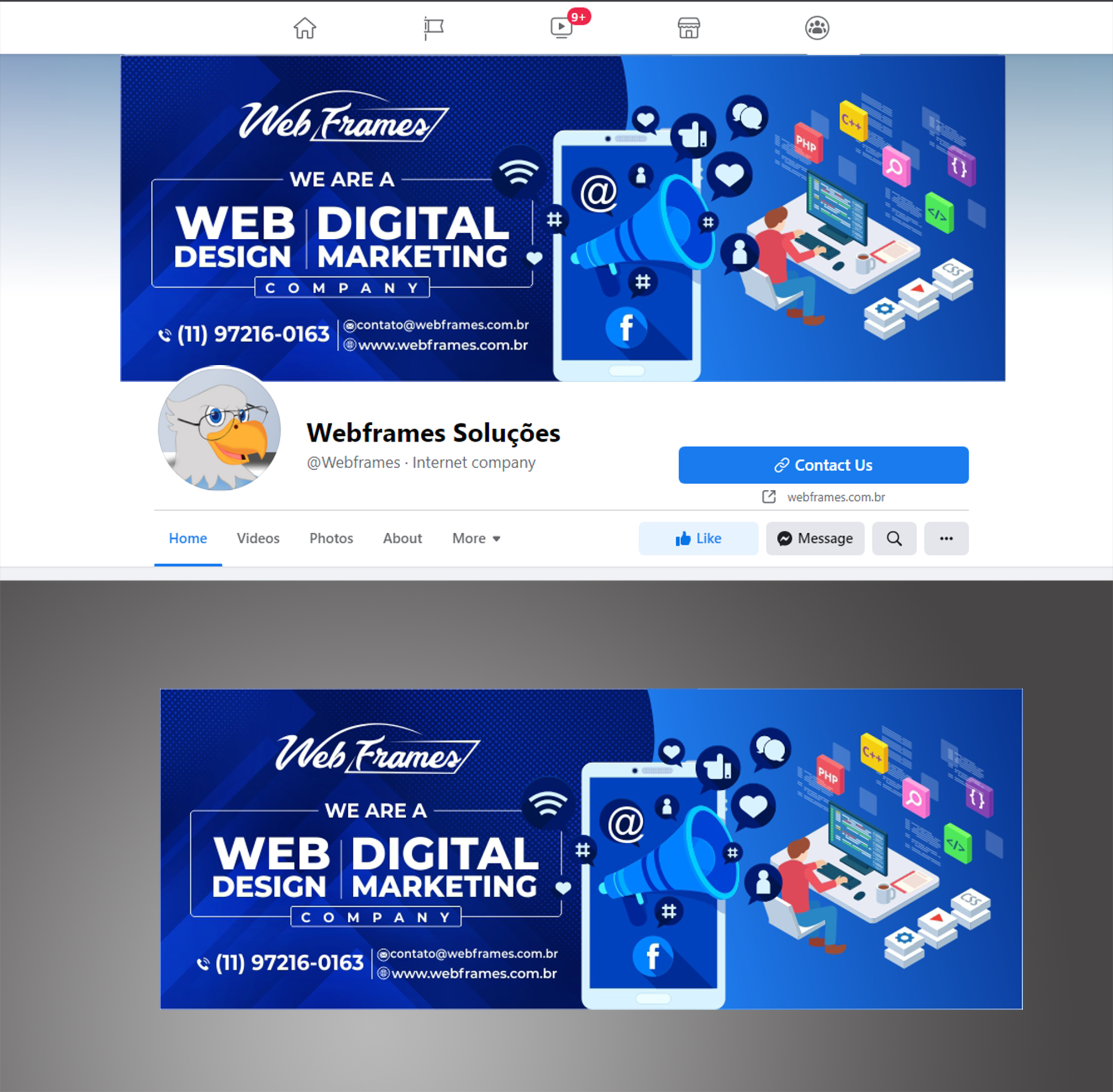 Facebook Design by ecorokerz for WebFrames | Design #27592694