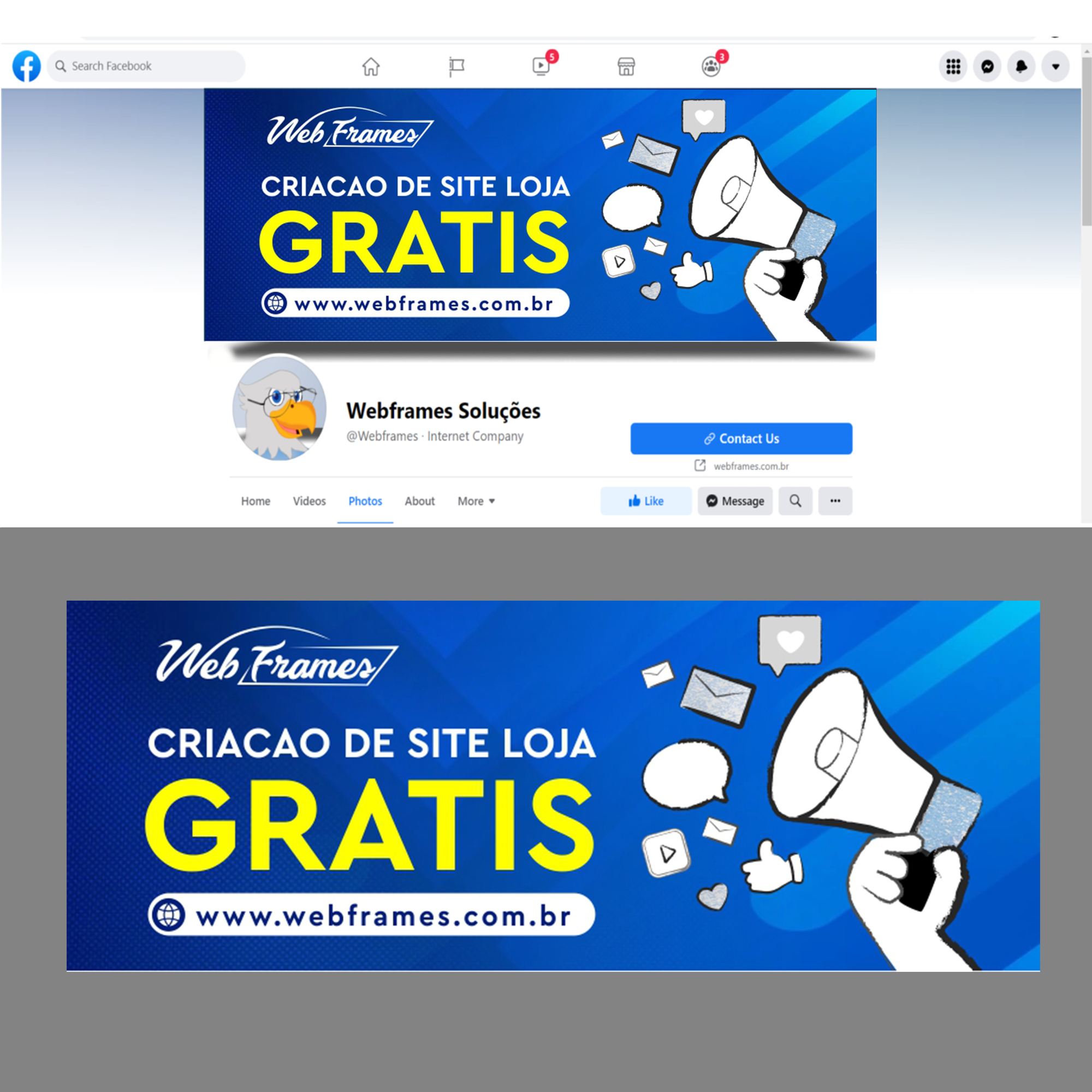 Facebook Design by ecorokerz for WebFrames | Design #27592767