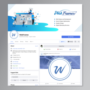Design Facebook par JAMIL - Creative Designer pour WebFrames | Design : #27593311