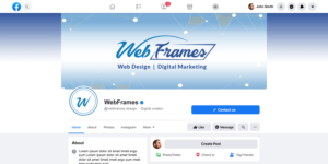 Diseño de Facebook por Prab para WebFrames | Diseño: #27599908