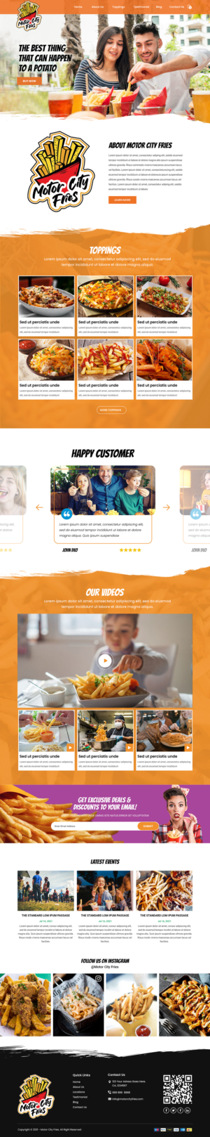 Motor City Fries | Web Design by Titan Eagle