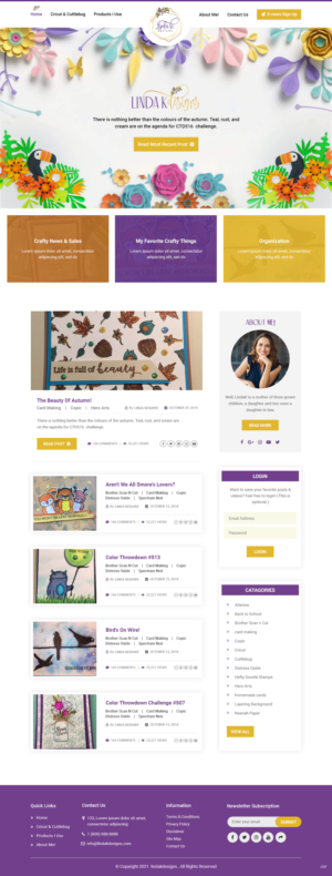Shopify Design by pb for LindaK Designs | Design: #27591214