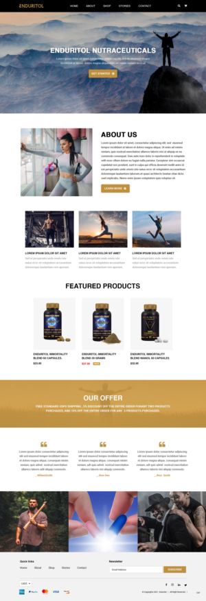 Shopify Design by pb for this project | Design: #27594314