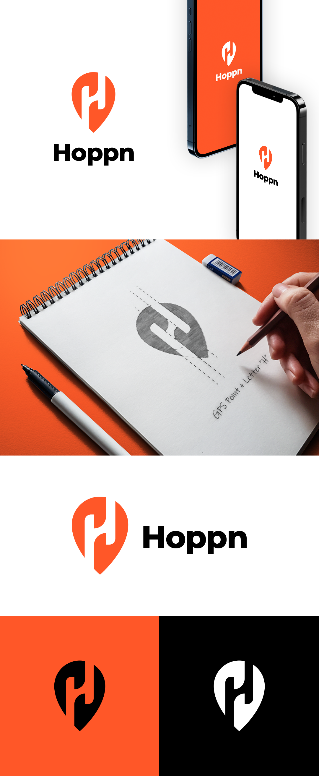 Logo Design by Fairuzs for Hoppn Technologies Nigeria Limited | Design #27616143